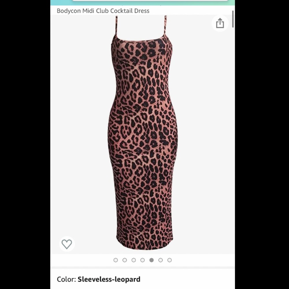 Amazon leopard Midi dress